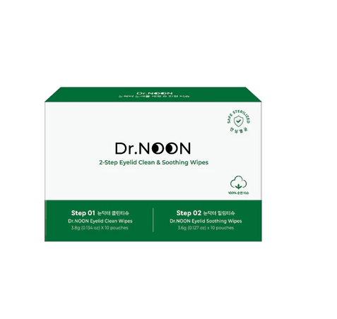 Dr.NOON 2-Step Eyelid Clean & Soothing Wipes