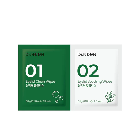 Dr.NOON 2-Step Eyelid Clean & Soothing Wipes