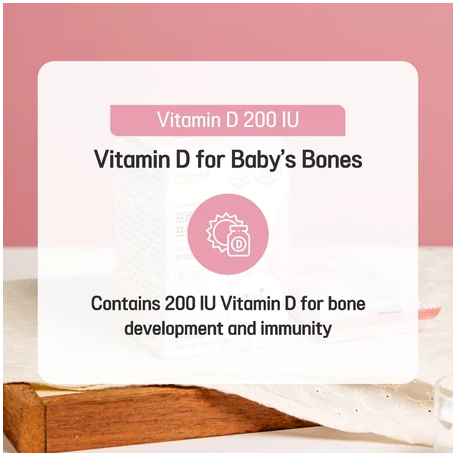 Povera Baby Probiotics Supplement 3billion CFU Vitamin D Infant and toddler Immune probiotics milk flavor powder 30 pouches