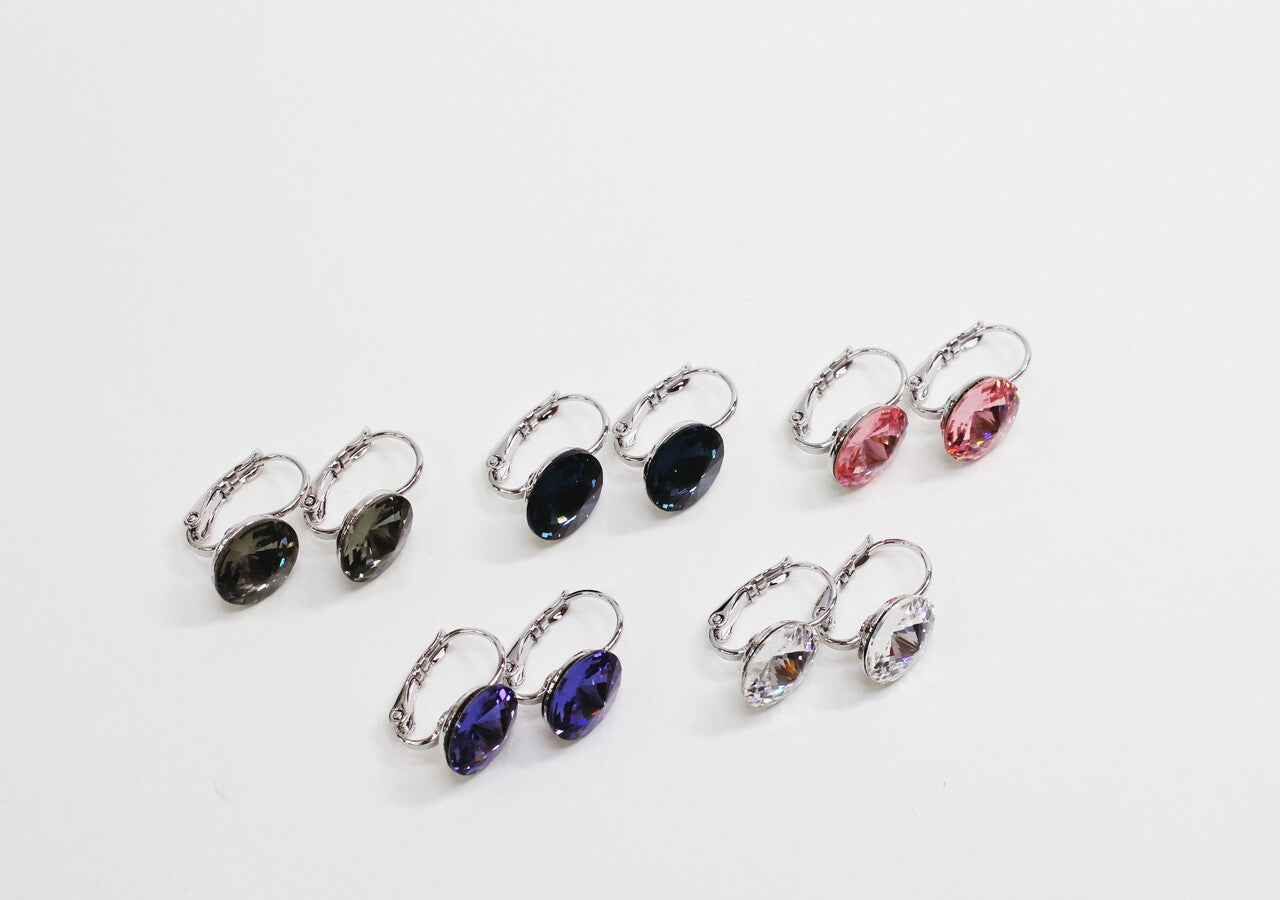 [UGC] Austrian Crystal Hook Earrings K-Fashion Jewelry