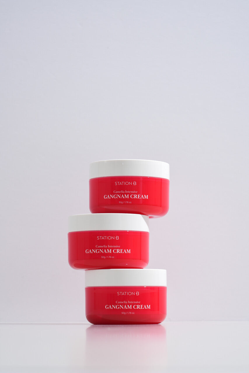 [Shopee Review] STATIONB Camelia Intensive Gangnam Cream (Red) / STATIONB Moisturizing Rich Gangnam Cream (Blue)